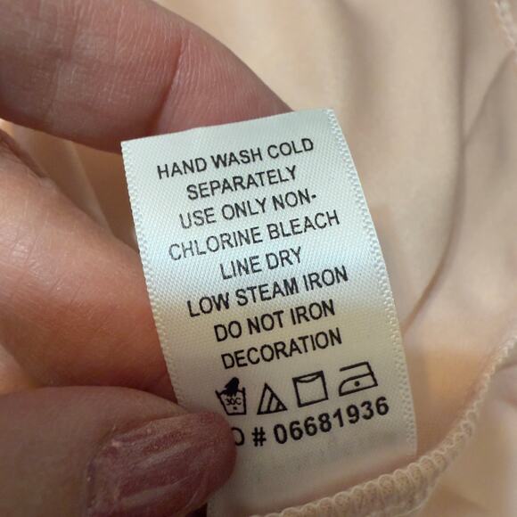 Roaman’s womenn’s plus size 26 soft peach/pink beaded beautiful top blouse 3500 - Picture 6 of 8